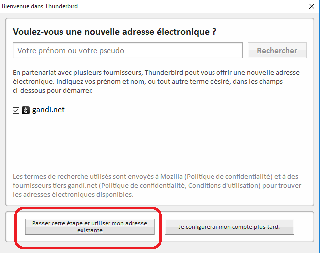 Exemple de configuration Mozilla Thunderbird sous windows 10 - 2